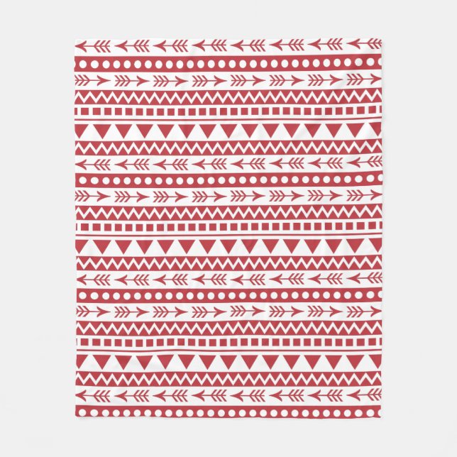 Couverture polaire Motif Aztec (Devant)