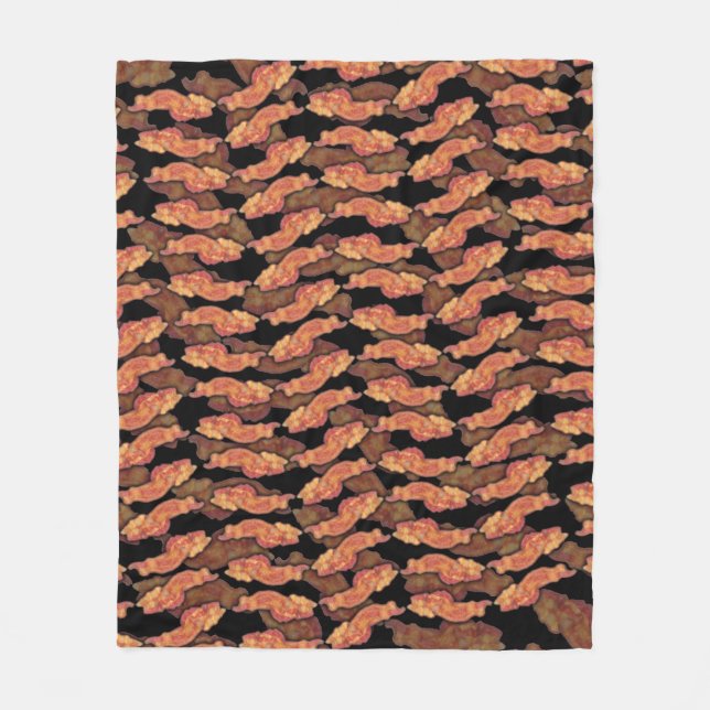 Couverture Polaire Motif Bacon (Devant)