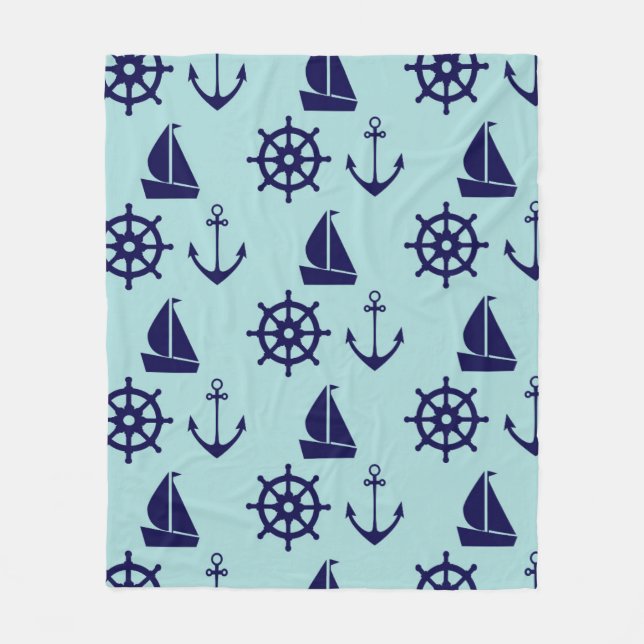 Couverture Polaire Motif balnéaire (Devant)