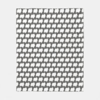 Motif blanc de silhouettes de Pomeranian