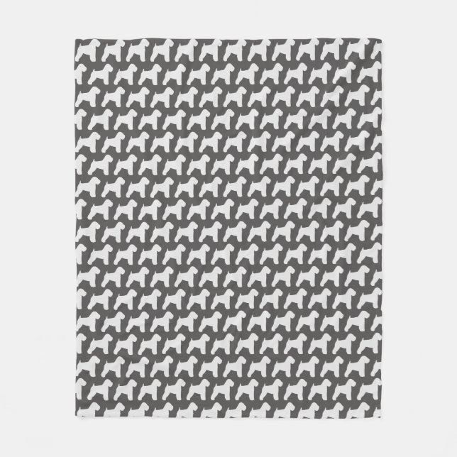 Couverture Polaire Motif blond comme les blés doucement enduit de (Devant)