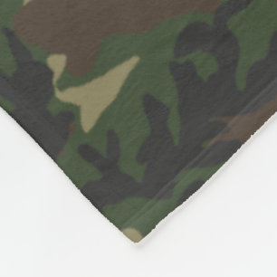 Couverture Polaire Motif Camo Woodland