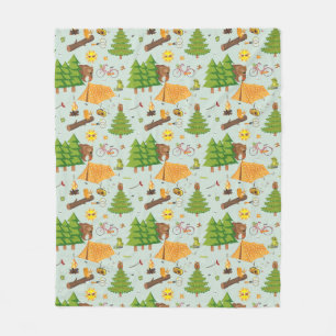 Couverture Polaire Motif campant