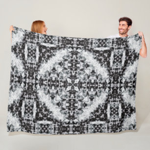 Couverture Polaire Motif cérémonieux d'édredon de guerrier indigè