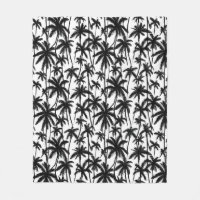 Motif Chick Black + White Palm Tree
