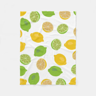 Couverture Polaire Motif citron et citron vert