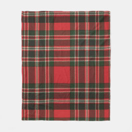 Couverture Polaire Motif classique rouge et vert tatan