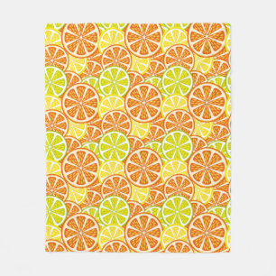 Couverture Polaire Motif d'agrume