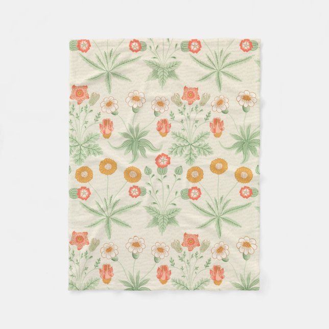 Couverture Polaire Motif Daisy (par William Morris) (Devant)