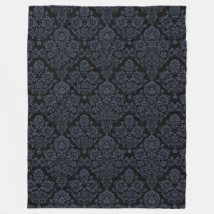 Couverture Polaire Motif damassé luxueux