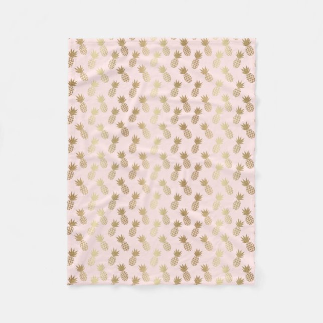 Couverture Polaire Motif d'ananas (Devant)