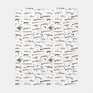 Couverture Polaire Motif d'armes 2ÈME GUERRE MONDIALE