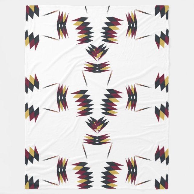 Couverture Polaire Motif d'art autochtone du sud-ouest (Devant)