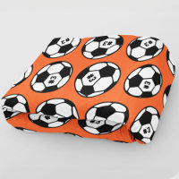 Motif de balle de football orange personnalisé