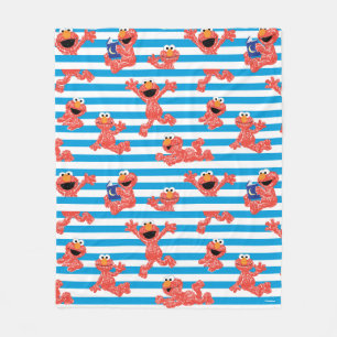 Couverture Polaire Motif de bande Crayon Elmo
