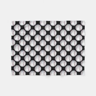 Couverture Polaire Motif de baseball peint