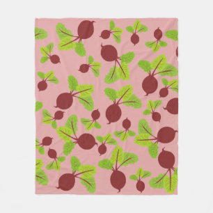 Couverture Polaire Motif de betteraves
