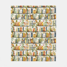 Motif de bibliothèque aquarelle