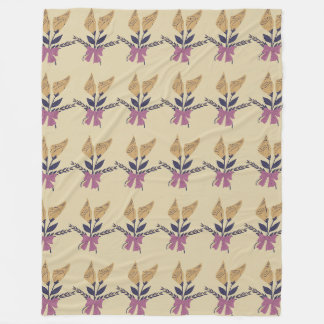 Couverture Polaire Motif de bouquet de fleurs de ruban