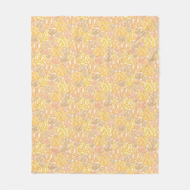 Couverture Polaire Motif de bretzel (Devant)