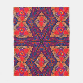 Couverture Polaire Motif de broderie guatémaltèque