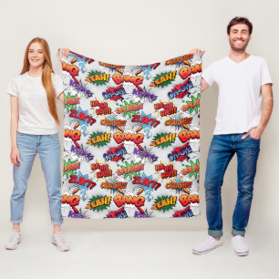 Couverture Polaire Motif de bulle Superhero