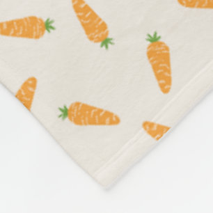 Couverture Polaire Motif de carotte cultivée localement