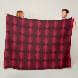 Couverture Polaire Motif de carreaux de diamant