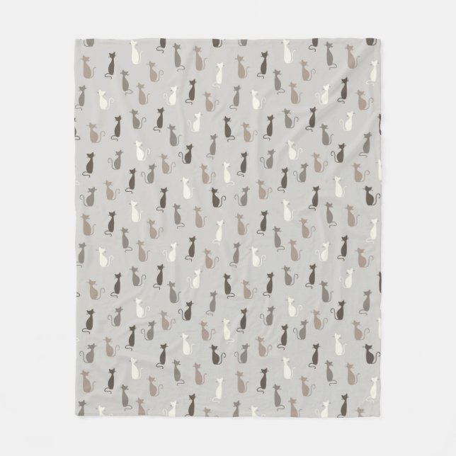 Couverture Polaire Motif de chats (Devant)