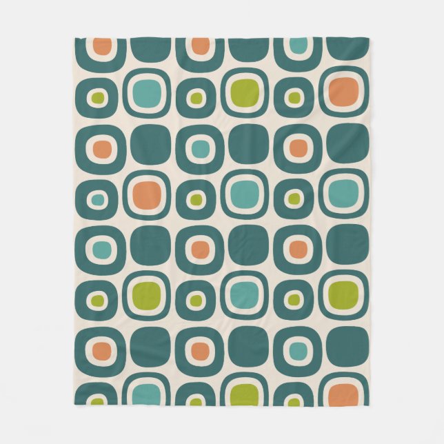 Couverture Polaire Motif de chemin de jardin moderne du milieu du XXe (Devant)