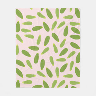 Couverture Polaire Motif de courgette d'été Zucchini Courgette