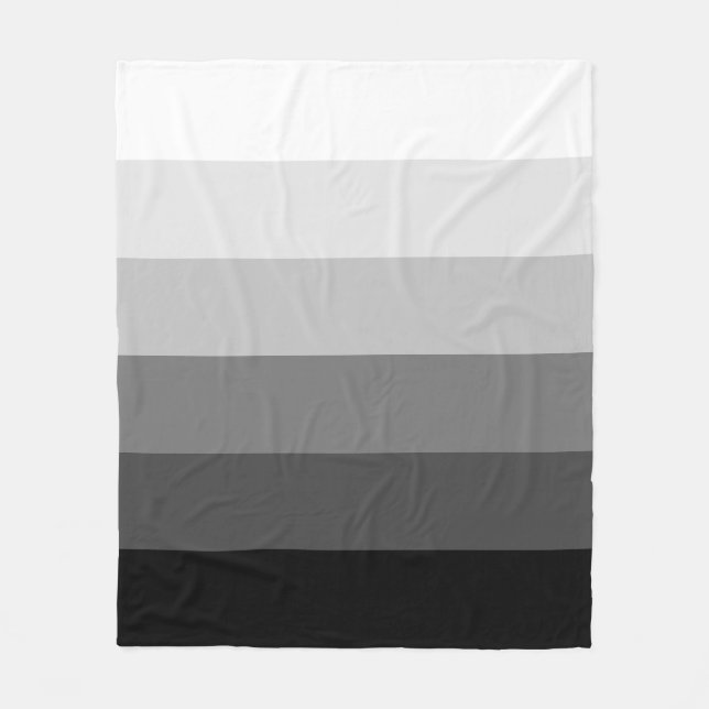 Couverture Polaire Motif de dégradé gris moderne (Devant)