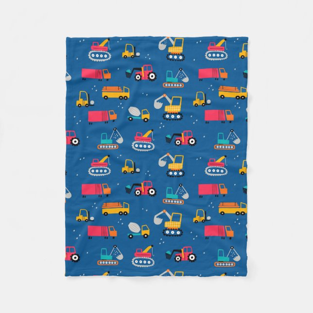 Couverture Polaire Motif de déplacement de construction mûre (Devant)