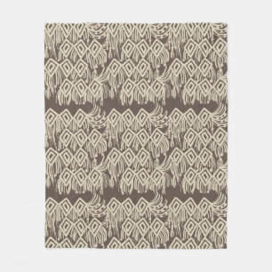 Couverture Polaire Motif de dessin de tricot bohème en macramé