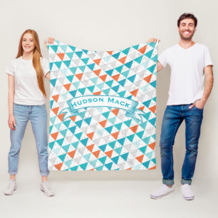 Couverture Polaire Motif de flèche Tepee Swaddle pour bébé personnali