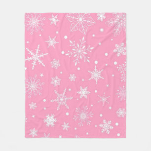 Couverture Polaire Motif de flocon de neige	