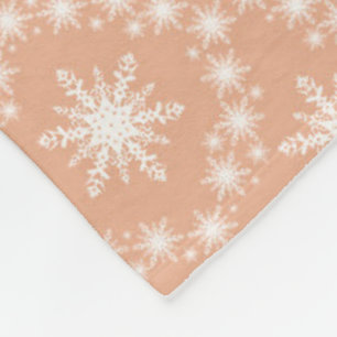 Couverture Polaire Motif de flocons de neige doux