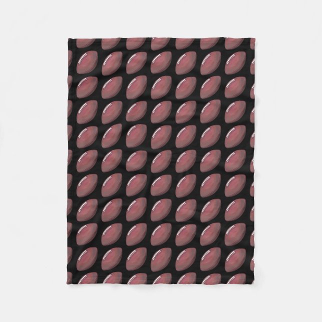 Couverture Polaire Motif de football peint (Devant)