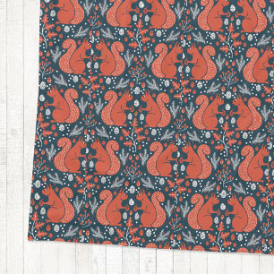 Couverture Polaire Motif de forêt boisée aux écureuils