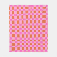 Motif de formes À damiers Abstraites en rose