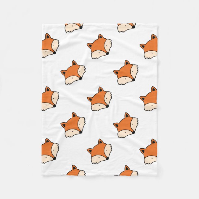 Couverture Polaire Motif de Fox (Devant)
