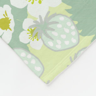 Couverture Polaire Motif de fraises