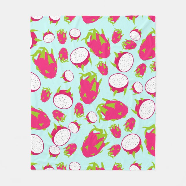 Couverture Polaire Motif de fruits dragon (Devant)