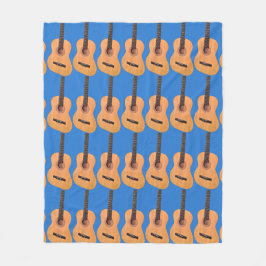 Couverture Polaire Motif de guitare acoustique