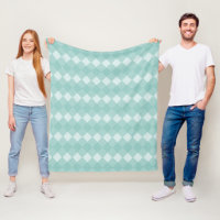 Motif de Jacquard Aqua Blue Diamonds