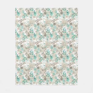 Couverture Polaire Motif de jardin