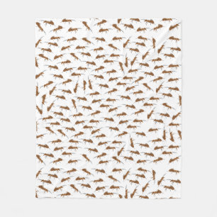 Couverture Polaire Motif de jolies fourmis