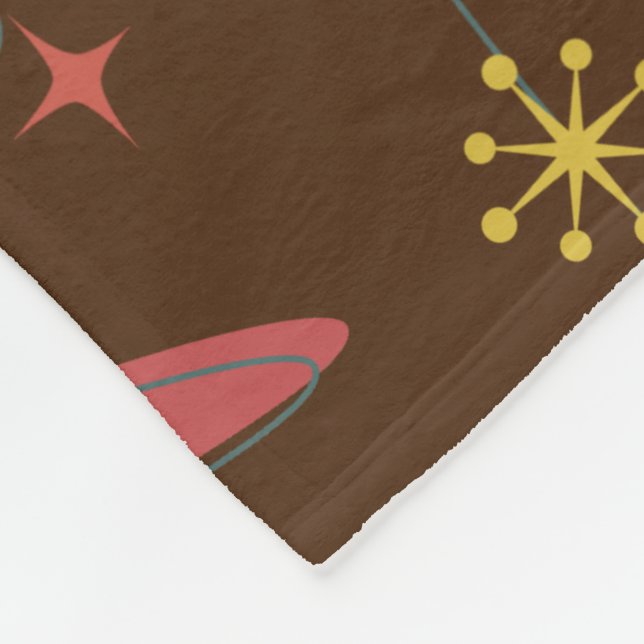 Couverture Polaire Motif de l'âge atomique rétro (Coin)