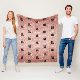 Couverture Polaire Motif de logo personnalisé sur la Parties scintil