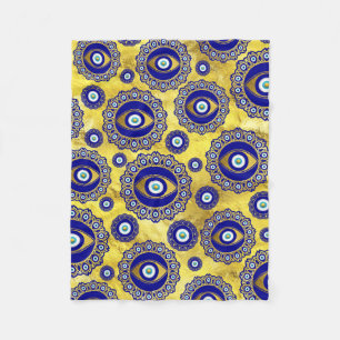 Couverture Polaire Motif de l'ornement de charme des yeux malveillant